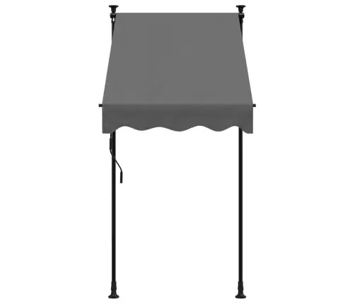 Izvelkama Markīze, 100X150 Cm, Antracītpelēka, Audums, Tērauds Vidaxl