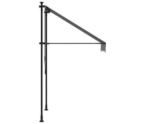 Izvelkama Markīze, 100X150 Cm, Antracītpelēka, Audums, Tērauds Vidaxl