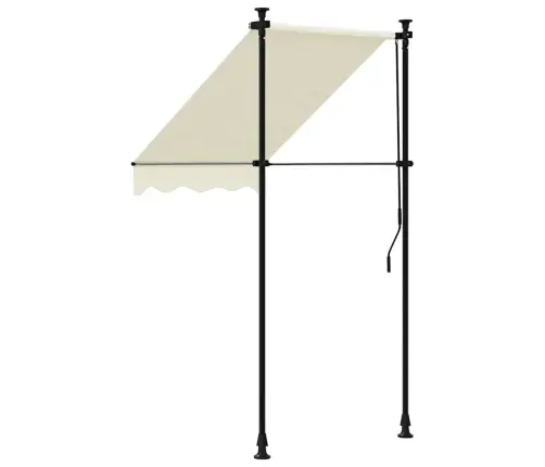 Izvelkama Markīze, 100X150 Cm, Krēmkrāsā, Audums, Tērauds Vidaxl