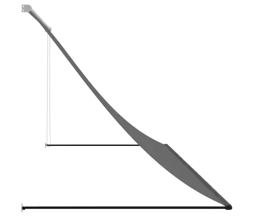 Izvelkama Markīze, 300X150 Cm, Antracītpelēka, Audums, Tērauds Vidaxl