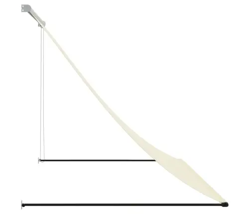 Izvelkama Markīze, 200X150 Cm, Krēmkrāsas, Audums, Tērauds Vidaxl