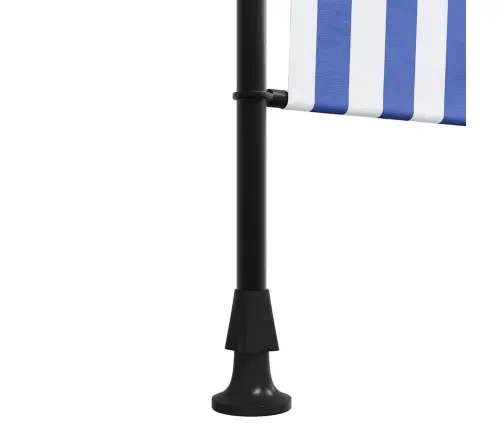 Väliruloo, Sinine Ja Valge, 120 X 270 cm Kangas Ja Teras