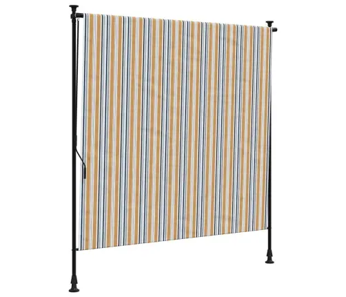 Väliruloo, Kollane Ja Valge, 150 X 270 cm Kangas Ja Teras