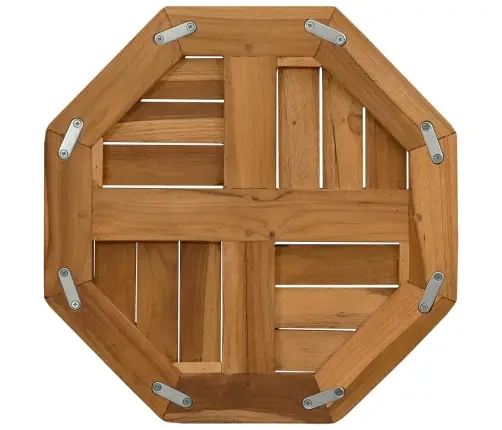 Lauaplaat, 40 X 40 X 2,5 cm Kaheksanurkne, Tiikpuu