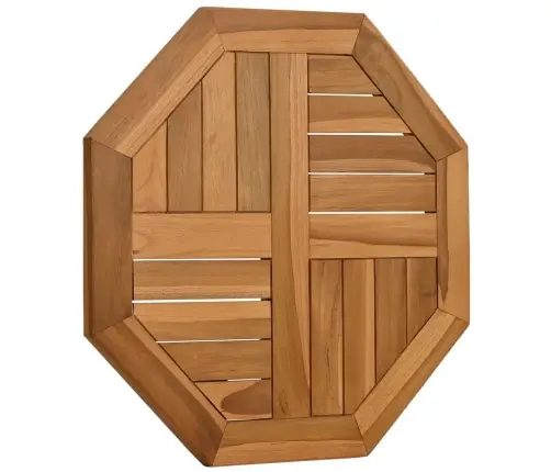 Lauaplaat, 50 X 50 X 2,5 cm Kaheksanurkne, Tiikpuu