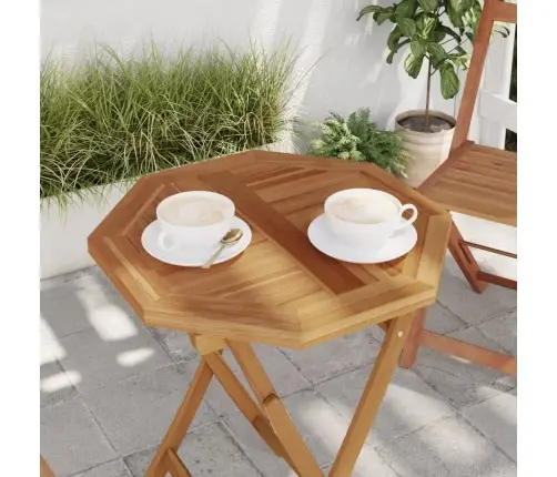 Lauaplaat, 50 X 50 X 2,5 cm Kaheksanurkne, Tiikpuu