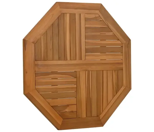 Lauaplaat, 80 X 80 X 2,5 cm Kaheksanurkne, Tiikpuu