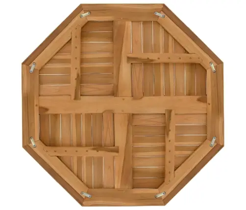 Lauaplaat, 80 X 80 X 2,5 cm Kaheksanurkne, Tiikpuu