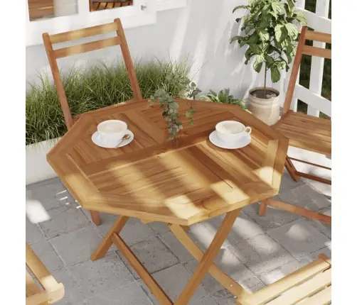 Lauaplaat, 80 X 80 X 2,5 cm Kaheksanurkne, Tiikpuu