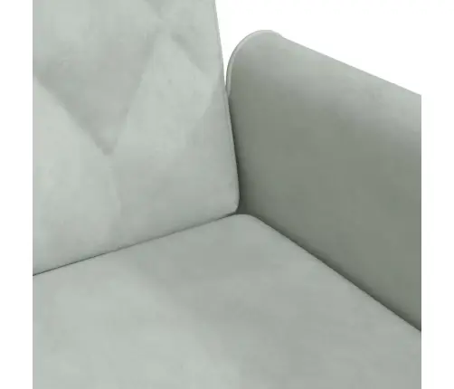 Dvivietė Sofa-Lova Su Pagalvėmis Ir Pakoja, Pilka, Aksomas