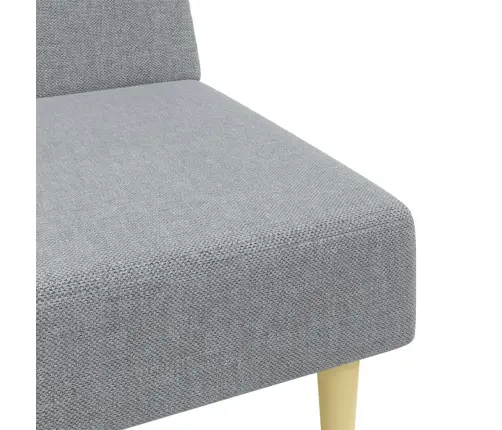 Dvivietė Sofa-Lova Su Pakoja, Šviesiai Pilkos Spalvos, Audinys