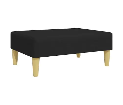 Dvivietė Sofa-Lova Su Pakoja, Juodos Spalvos, Audinys