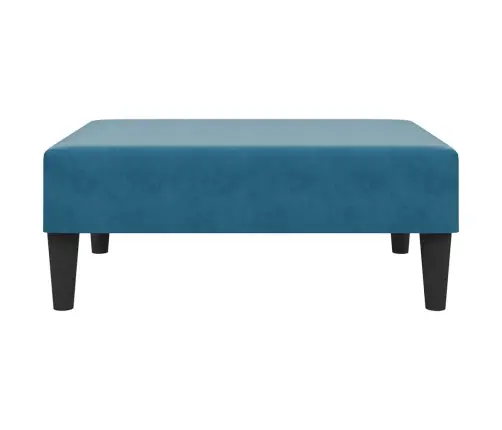 Dvivietė Sofa-Lova Su Pakoja, Mėlynos Spalvos, Aksomas