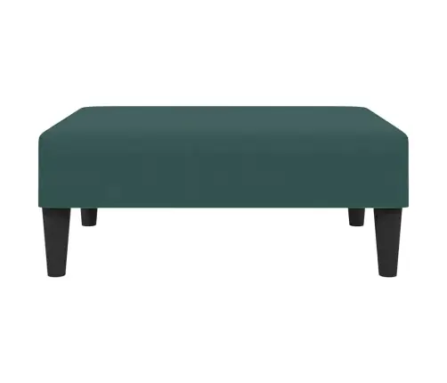 2-Vietīga Dīvāngulta Ar Kāju Balstu, Zaļš Samts Vidaxl