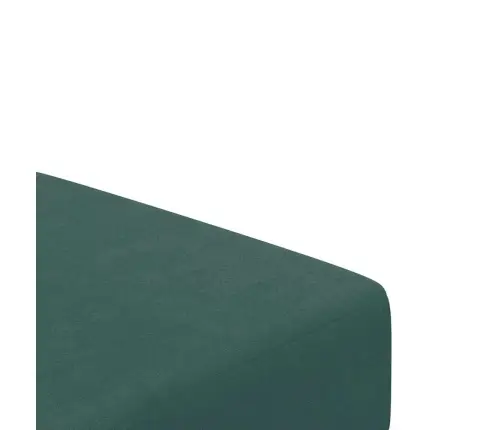 2-Vietīga Dīvāngulta Ar Kāju Balstu, Zaļš Samts Vidaxl