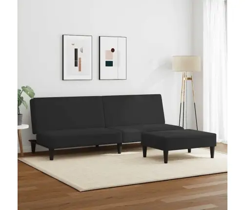 2-Kohaline Diivanvoodi Jalapingiga, Must, Samet