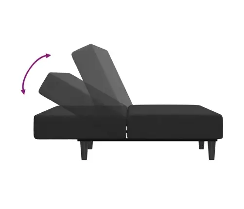 2-Kohaline Diivanvoodi Jalapingiga, Must, Samet