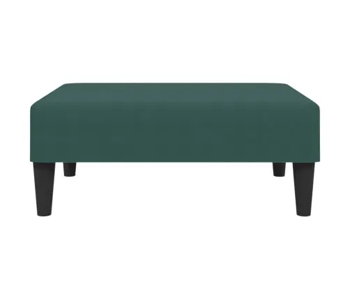 2-Vietīga Dīvāngulta Ar Kāju Balstu, Zaļš Samts Vidaxl