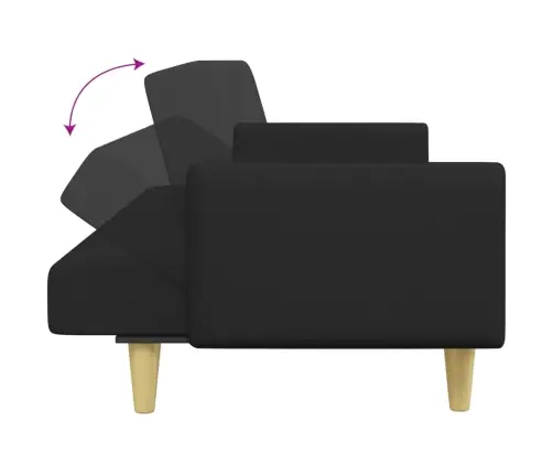 2-Kohaline Diivanvoodi Jalapingiga, Must, Kangas