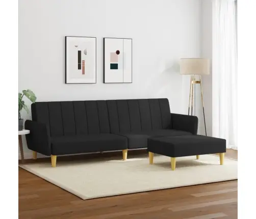 2-Kohaline Diivanvoodi Jalapingiga, Must, Kangas