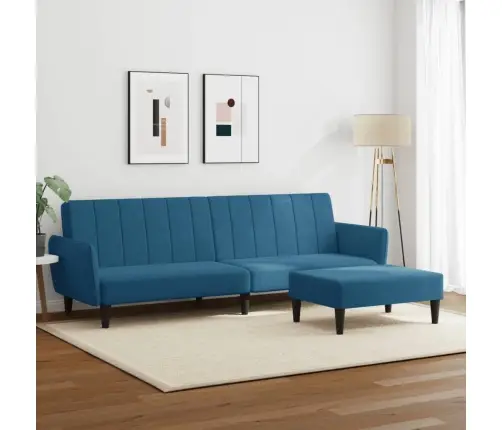 2-Kohaline Diivanvoodi Jalapingiga, Sinine, Samet