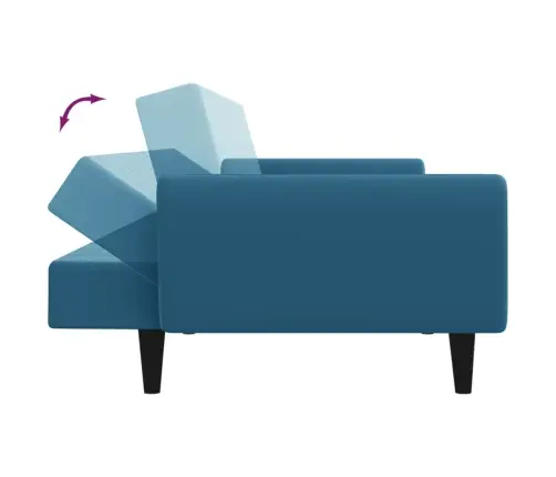 2-Kohaline Diivanvoodi Jalapingiga, Sinine, Samet