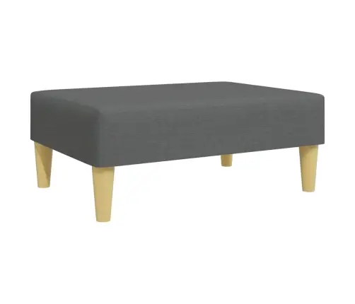 2-Vietīga Dīvāngulta Ar Spilveniem Un Kāju Balstu, Tumši Pelēks Vidaxl