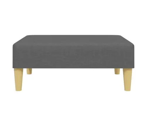 2-Vietīga Dīvāngulta Ar Spilveniem Un Kāju Balstu, Tumši Pelēks Vidaxl