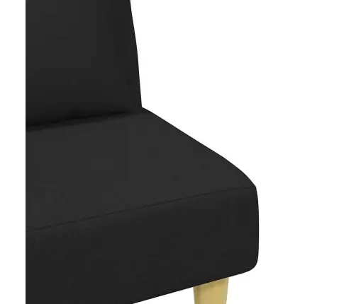 2-Kohaline Diivanvoodi, Patjade Ja Jalapingiga, Must, Kangas