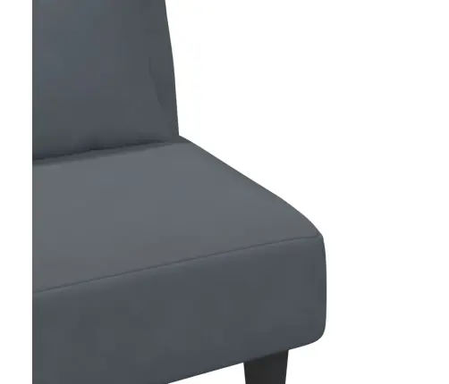 Divdaļīgs Dīvānu Komplekts Ar Spilveniem, Tumši Pelēks Samts Vidaxl