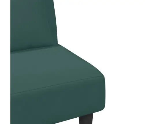 Divdaļīgs Dīvānu Komplekts Ar Spilveniem, Tumši Zaļš Samts Vidaxl