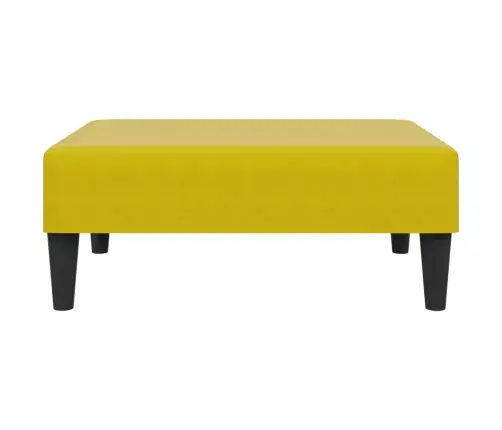 2-Osaline Diivanikomplekt Patjadega, Kollane, Samet