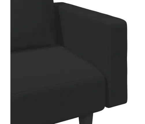 Divdaļīgs Dīvānu Komplekts Ar Spilveniem, Melns Samts Vidaxl