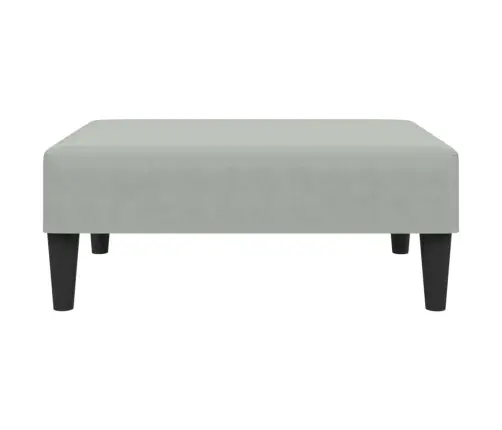 Divdaļīgs Dīvānu Komplekts, Gaiši Pelēks Samts Vidaxl