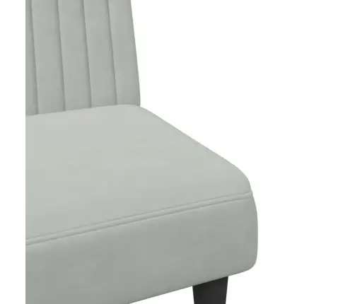 Divdaļīgs Dīvānu Komplekts, Gaiši Pelēks Samts Vidaxl