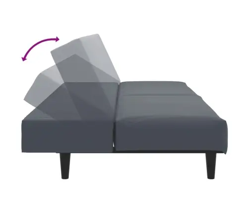 Divdaļīgs Dīvānu Komplekts, Tumši Pelēks Samts Vidaxl