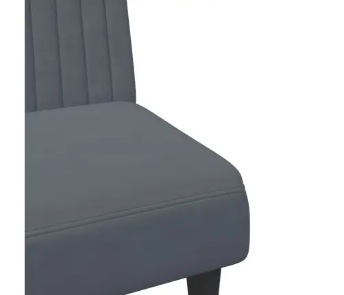 Divdaļīgs Dīvānu Komplekts, Tumši Pelēks Samts Vidaxl