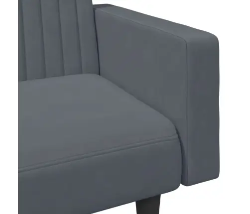 Divdaļīgs Dīvānu Komplekts, Tumši Pelēks Samts Vidaxl