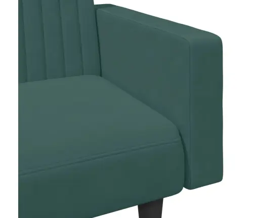 Divdaļīgs Dīvānu Komplekts, Tumši Zaļš Samts Vidaxl