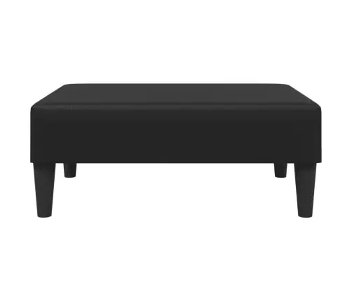 Divdaļīgs Dīvānu Komplekts, Melna Mākslīgā Āda Vidaxl