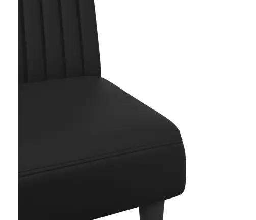 Divdaļīgs Dīvānu Komplekts, Melna Mākslīgā Āda Vidaxl