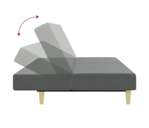 Divdaļīgs Dīvānu Komplekts, Tumši Pelēks Audums Vidaxl