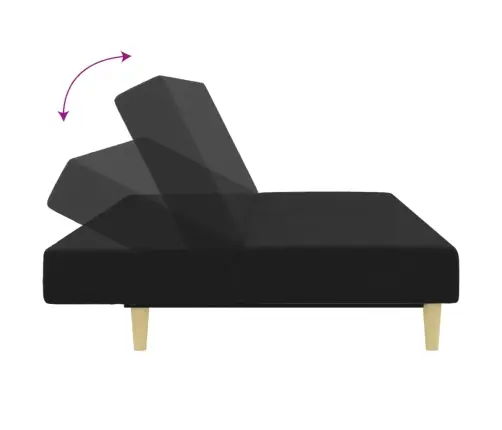 Divdaļīgs Dīvānu Komplekts, Melns Audums Vidaxl