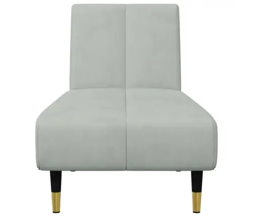 Divdaļīgs Dīvānu Komplekts, Gaiši Pelēks Samts Vidaxl