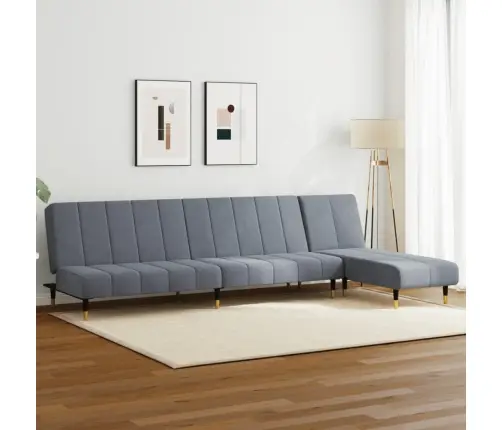 Divdaļīgs Dīvānu Komplekts, Tumši Pelēks Samts Vidaxl