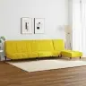 Divdaļīgs Dīvānu Komplekts, Dzeltens Samts Vidaxl