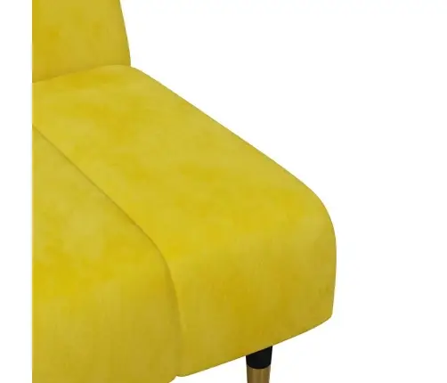 Divdaļīgs Dīvānu Komplekts, Dzeltens Samts Vidaxl