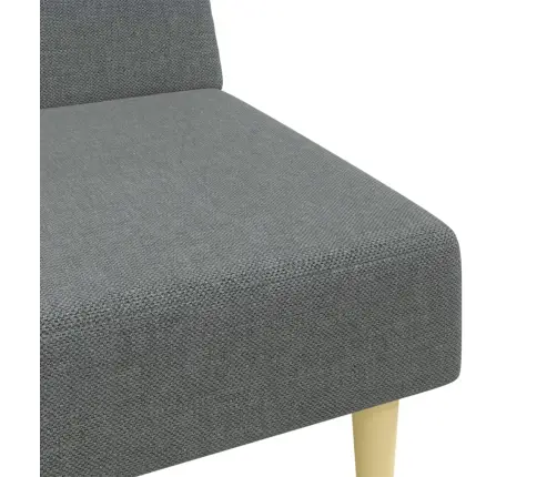 Sofos Komplektas, 2 Dalių, Tamsiai Pilkos Spalvos, Audinys