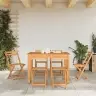 Saliekami Bistro Krēsli, 6 Gab., Akācijas Masīvkoks Vidaxl