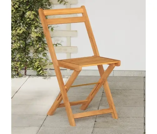 Saliekami Bistro Krēsli, 8 Gab., Akācijas Masīvkoks Vidaxl